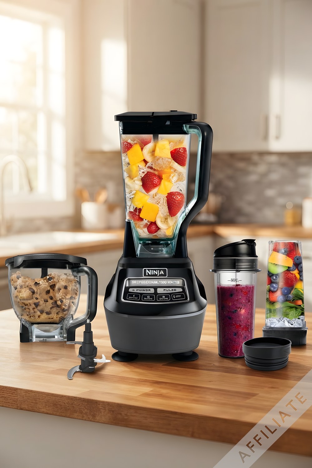 Ninja Mega Kitchen System BL770: 1500 Watts, Two Bowls