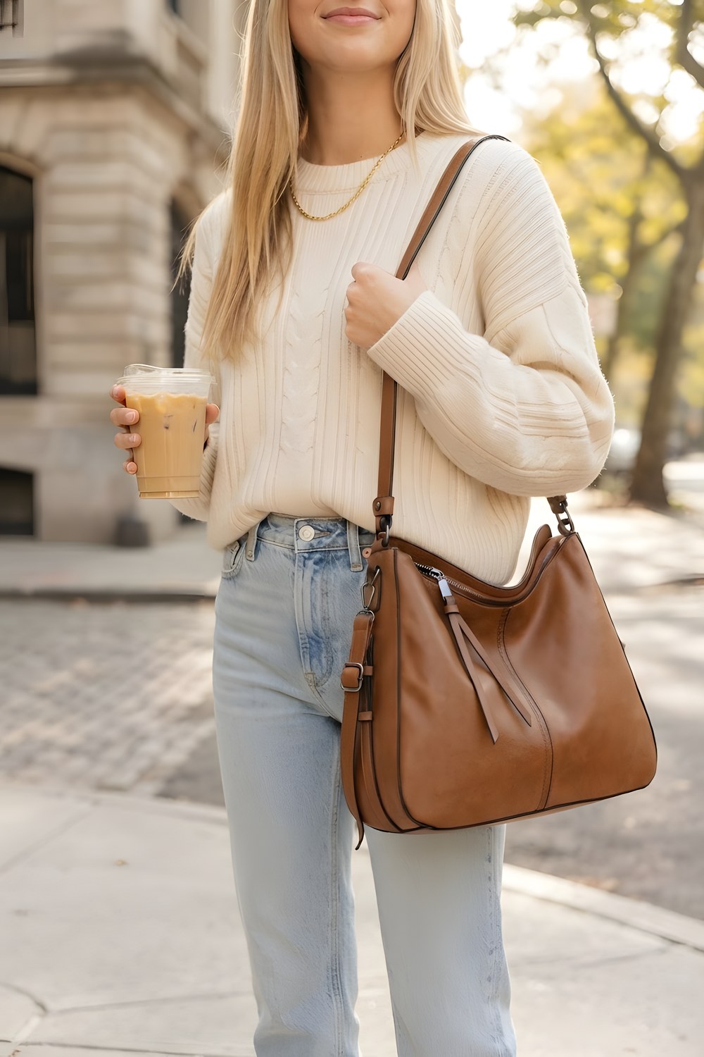The hobo bag for a day that starts at the desk and ends at dinner