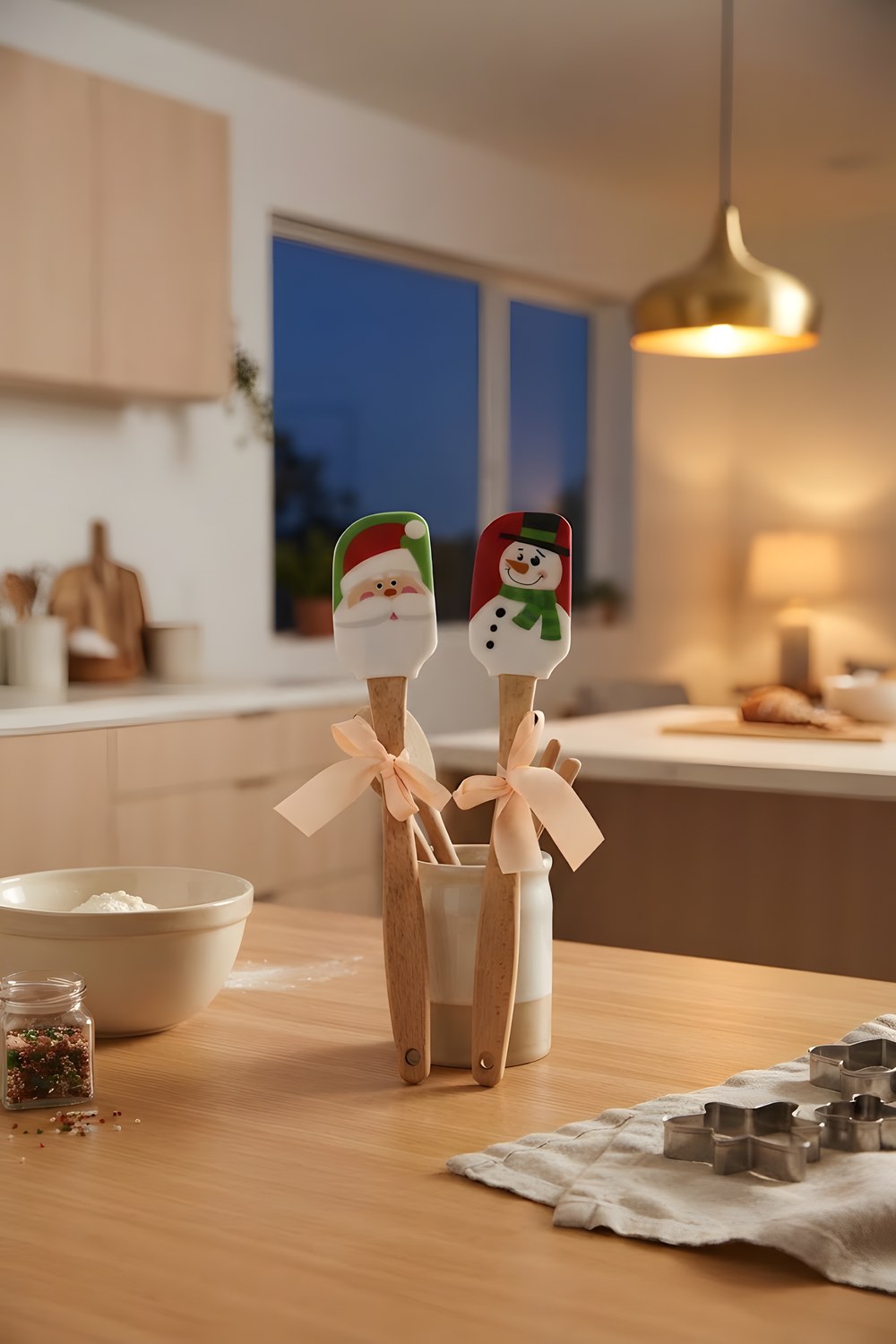 The Christmas spatulas for a quiet afternoon of baking