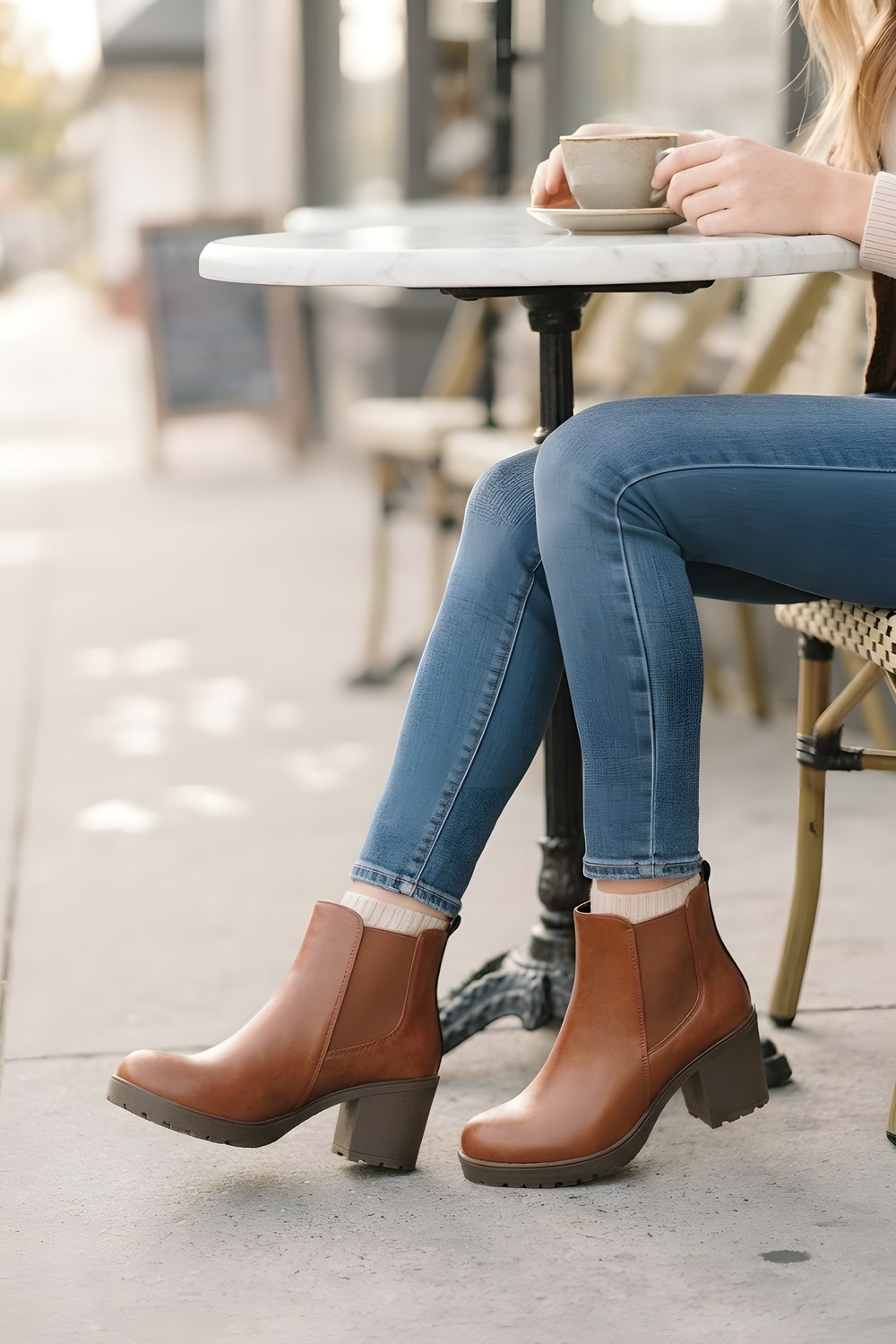 The chunky boots for a gray morning rush out the door
