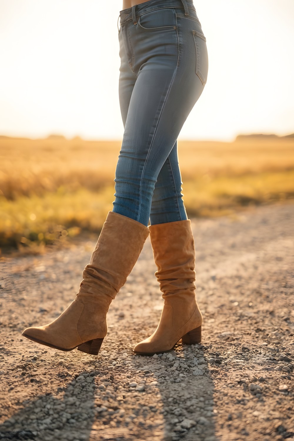 The tall boots for the walk from the bus to your door