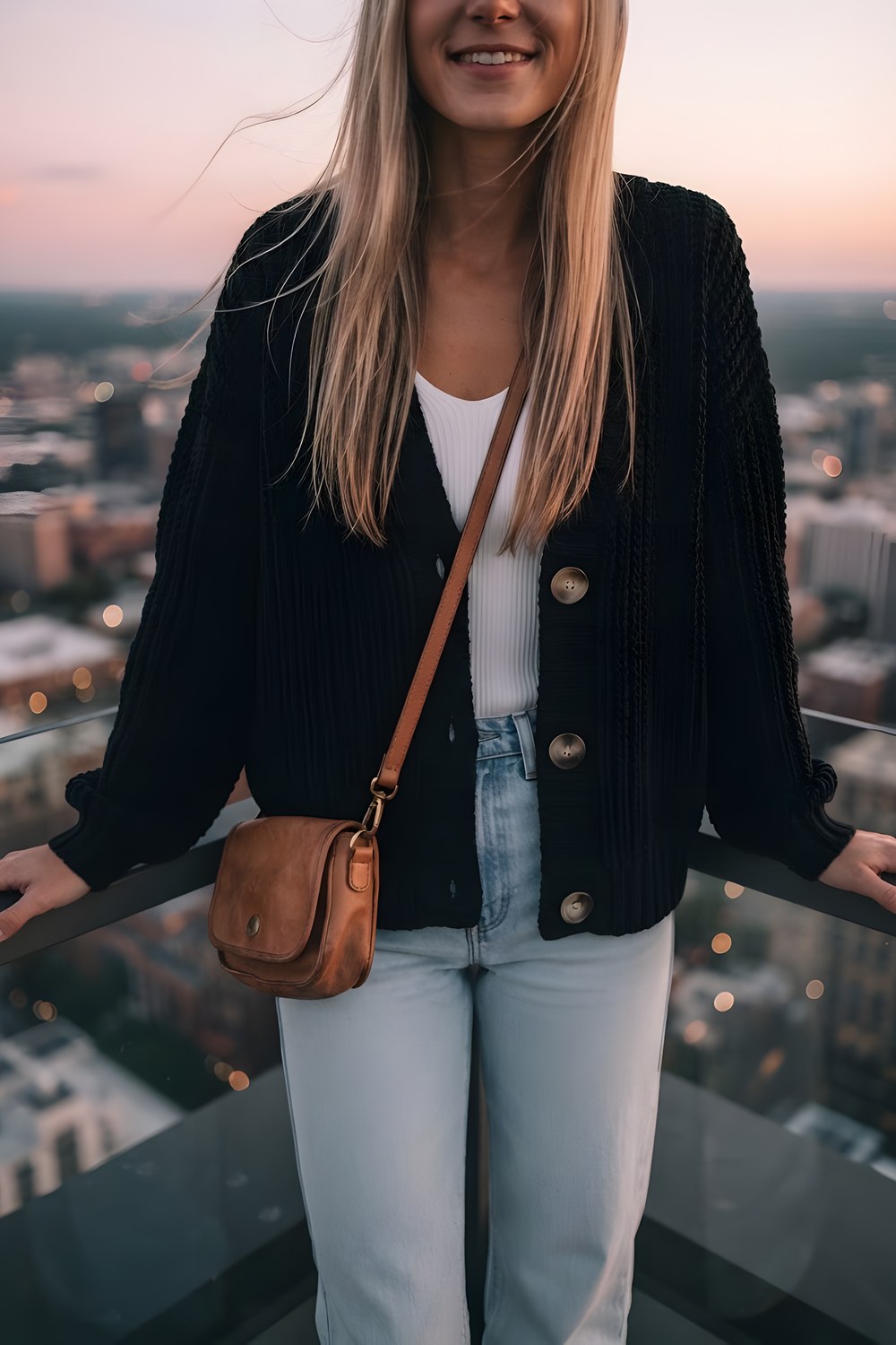 The chunky cardigan for a slow Sunday in a small flat