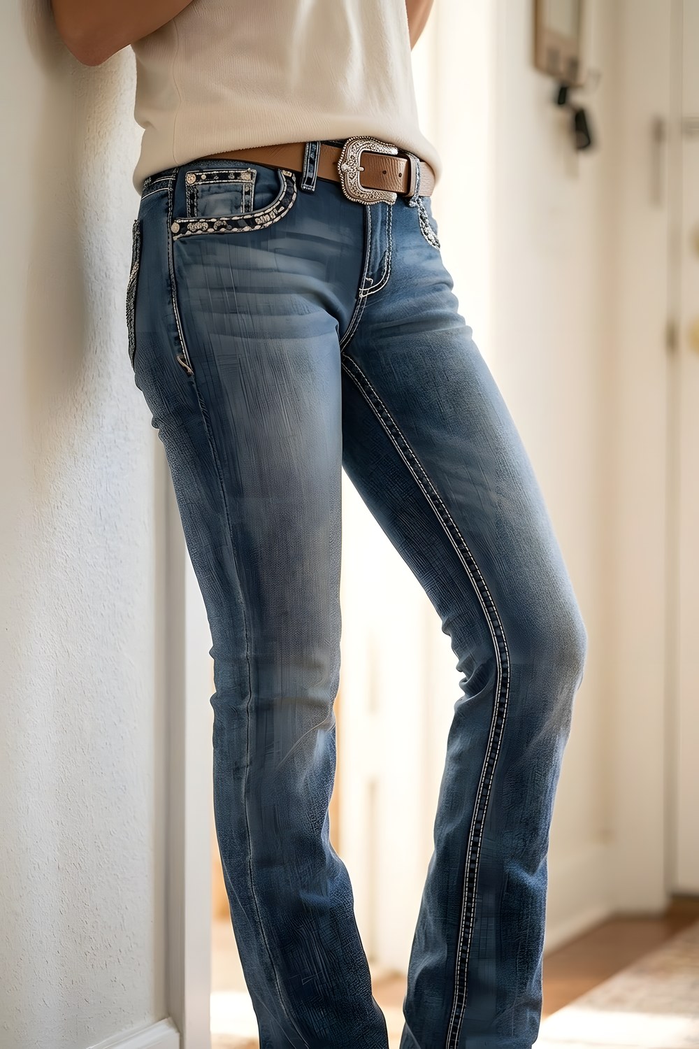 Bootcut jeans for a day that starts with real pants