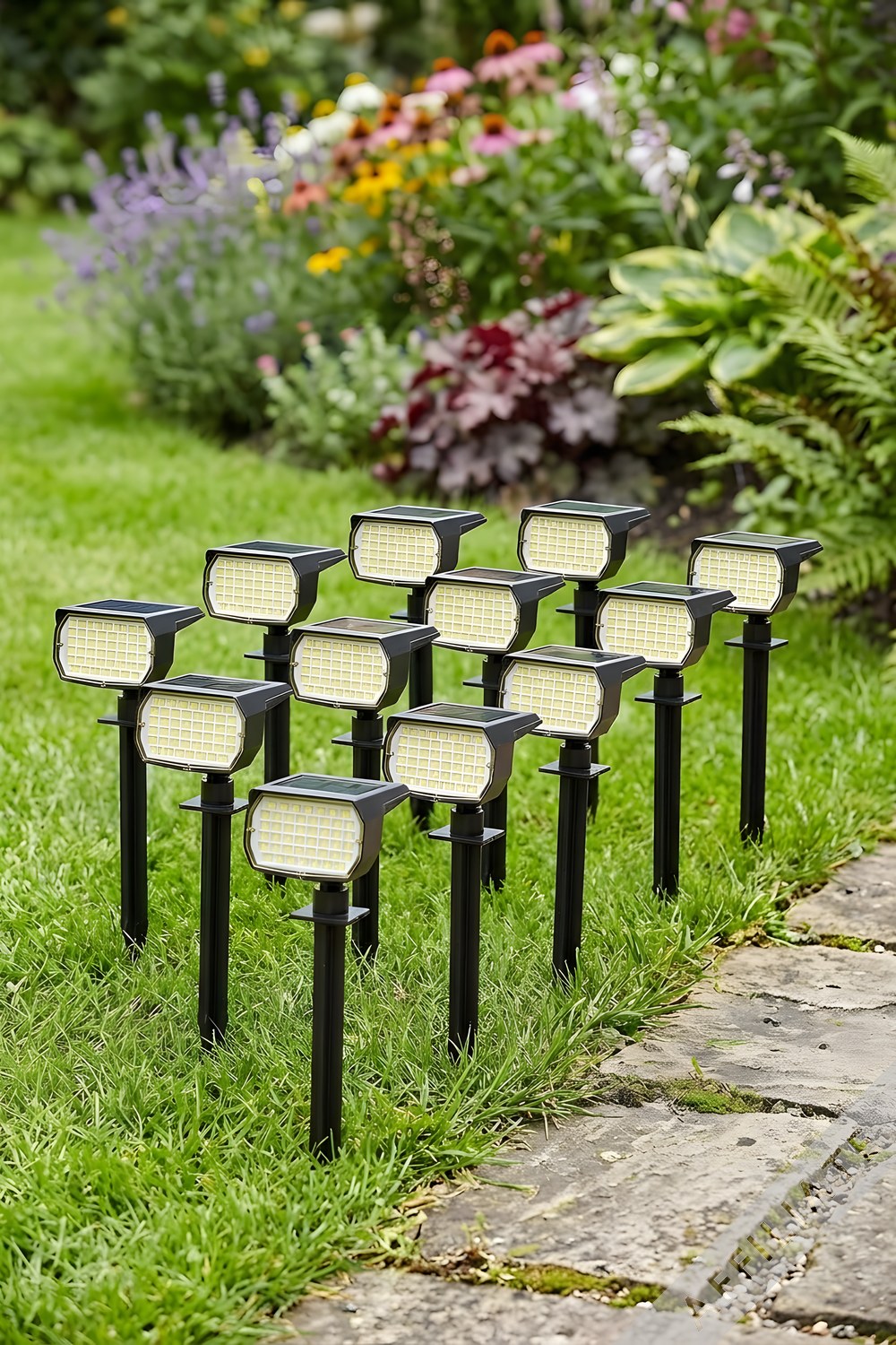 WENATY Solar Spot Lights, 12 Pack, Warm White