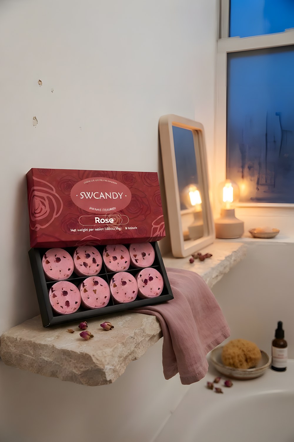 The shower steamers for the end of a long Tuesday
