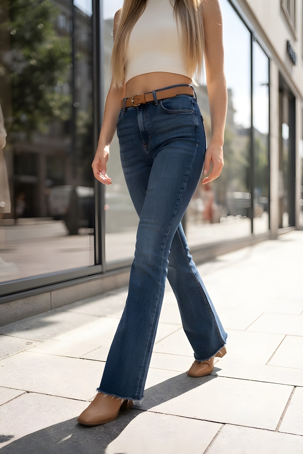 The flare jeans for a Friday evening with your good heels