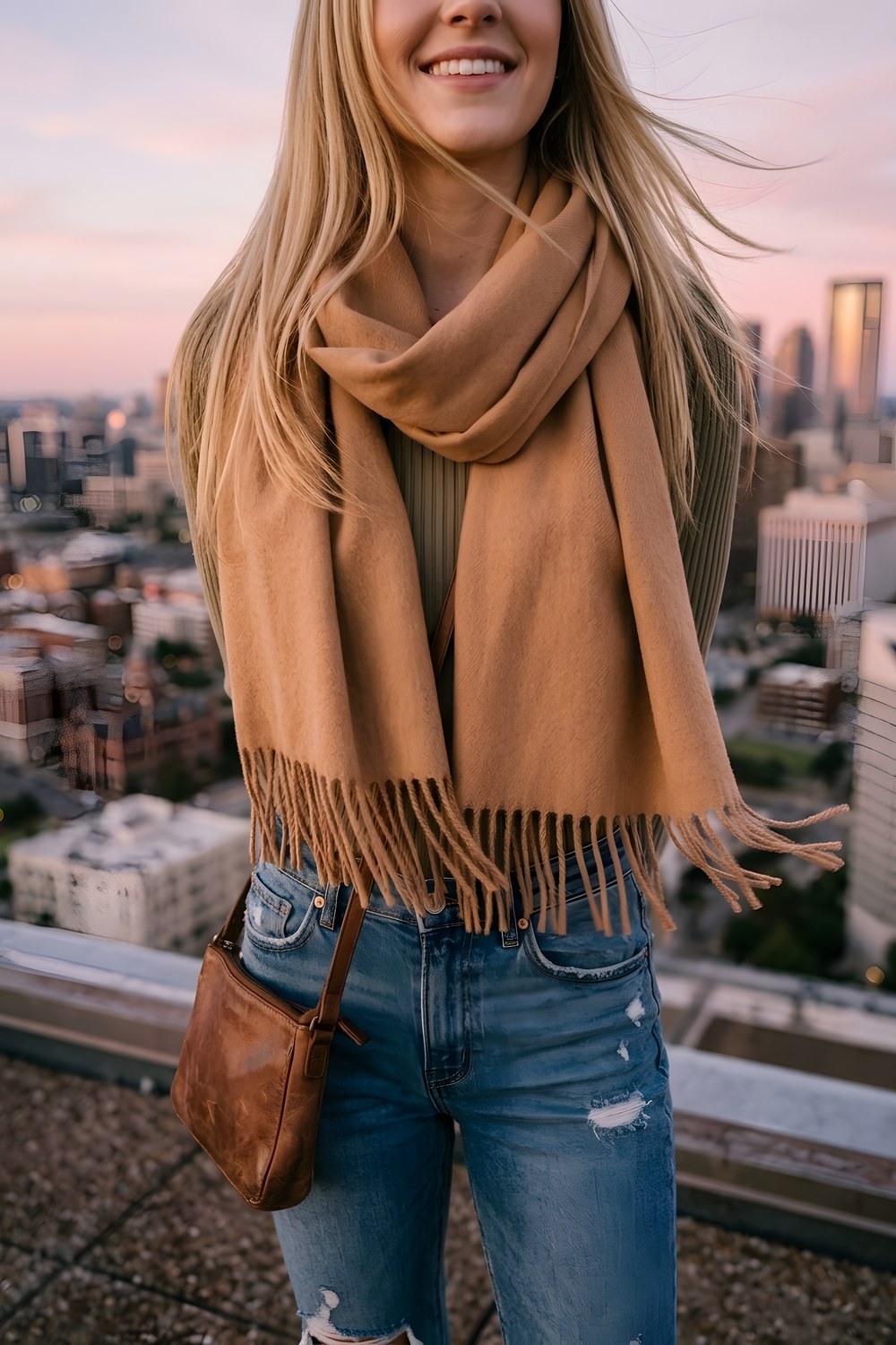 The cashmere scarf for the first cold walk to work