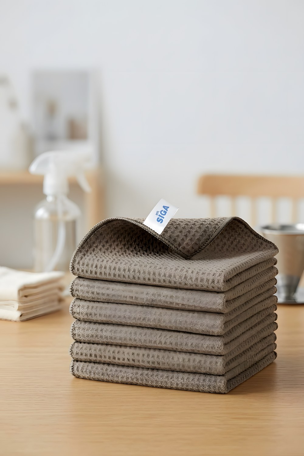The cleaning cloths for the last wipe down before bed