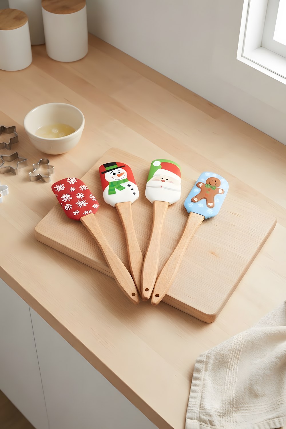 The Christmas spatulas for a quiet afternoon of baking