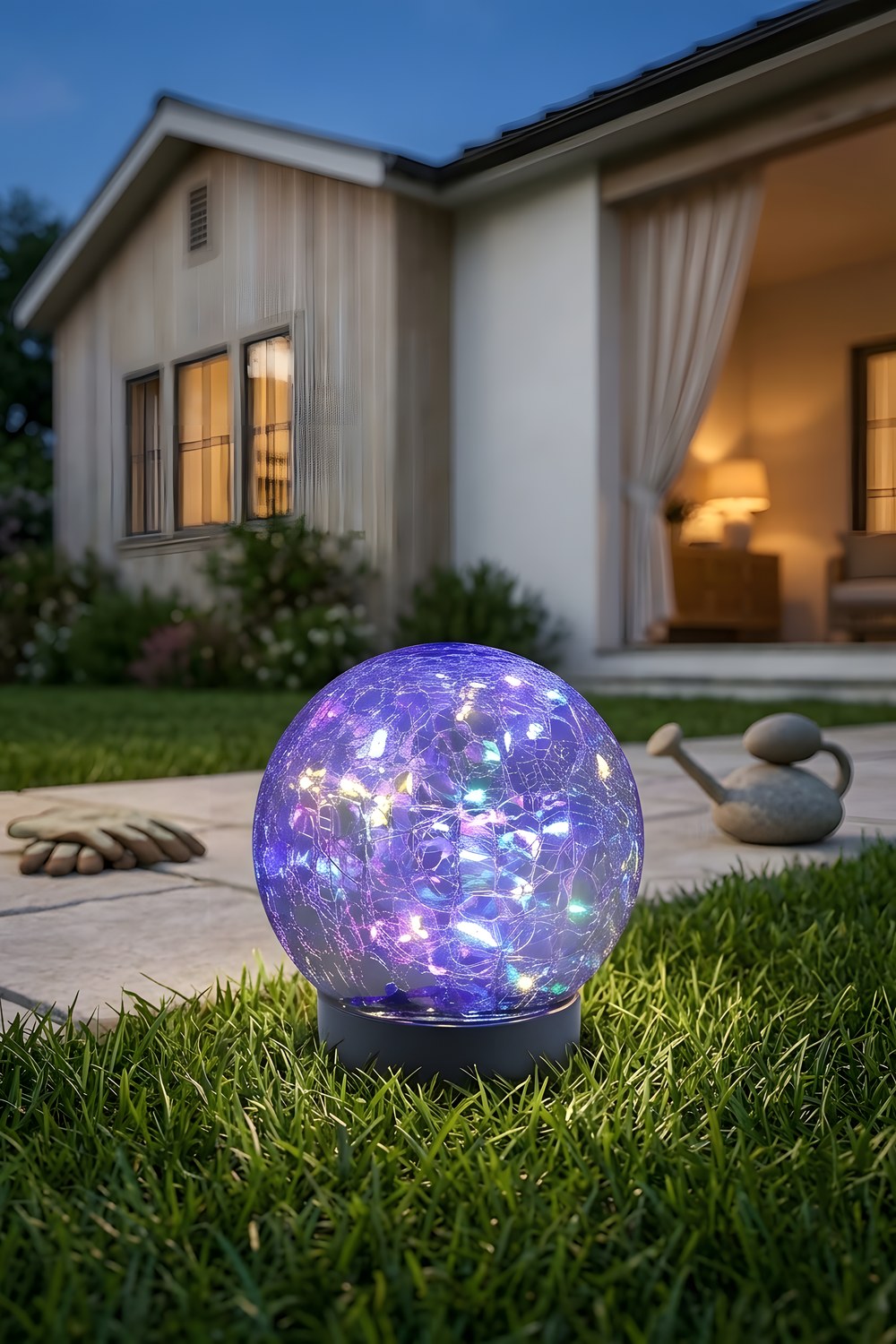 JKIMK Solar Globe Lights for Garden Stakes