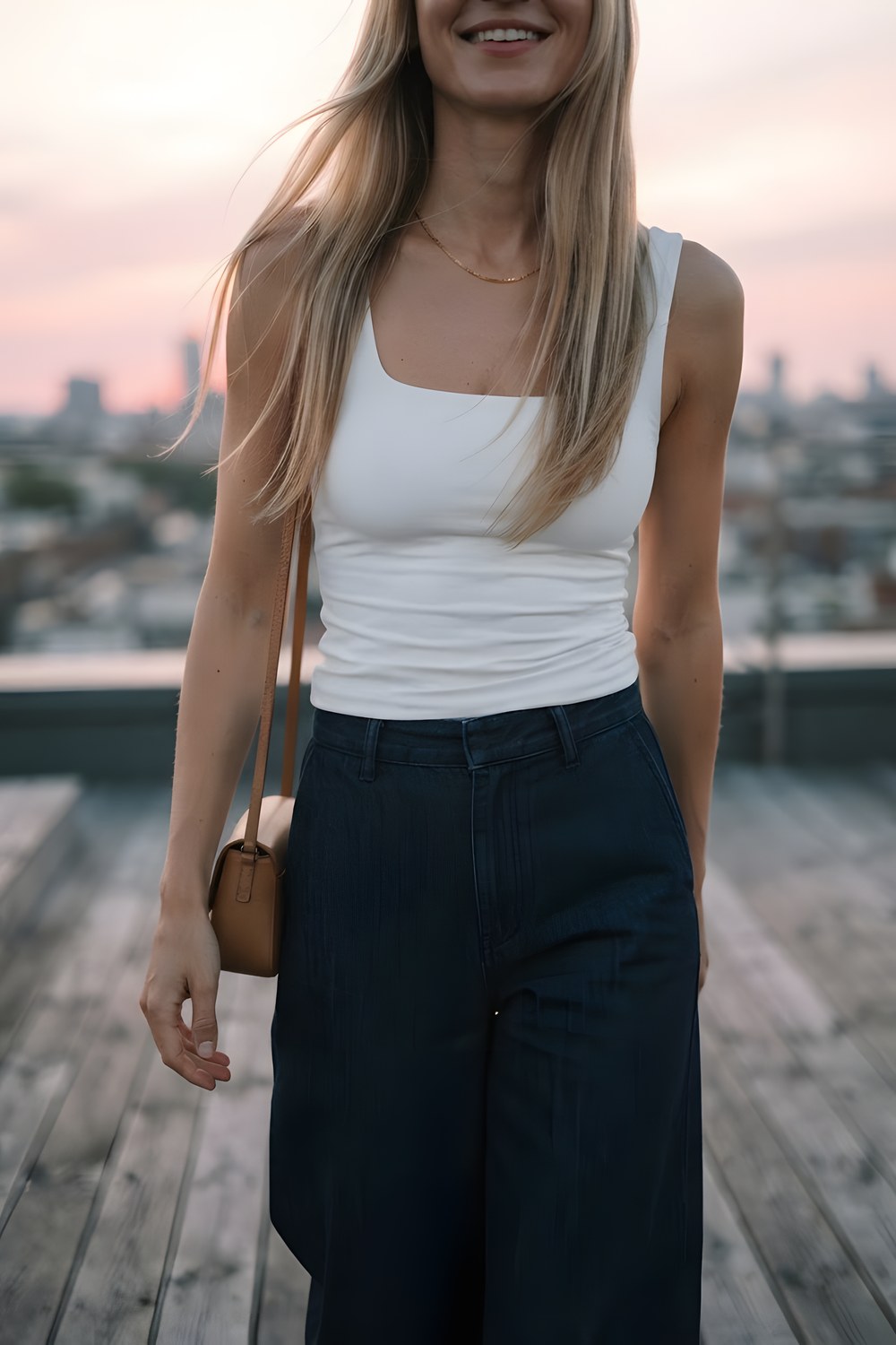 The square neck tank top for hot afternoons and easy plans