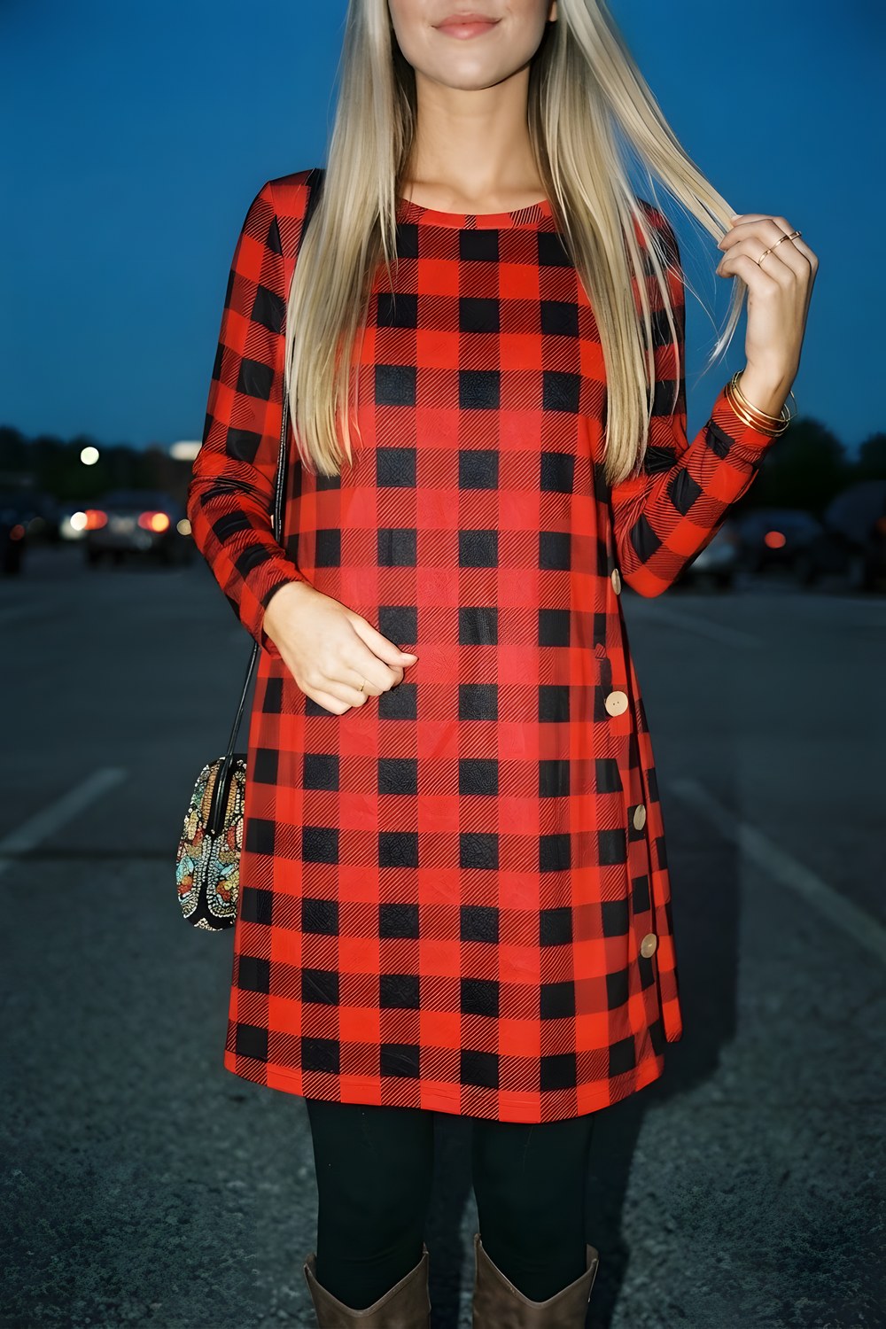 The ribbed knit dress for a birthday dinner after work