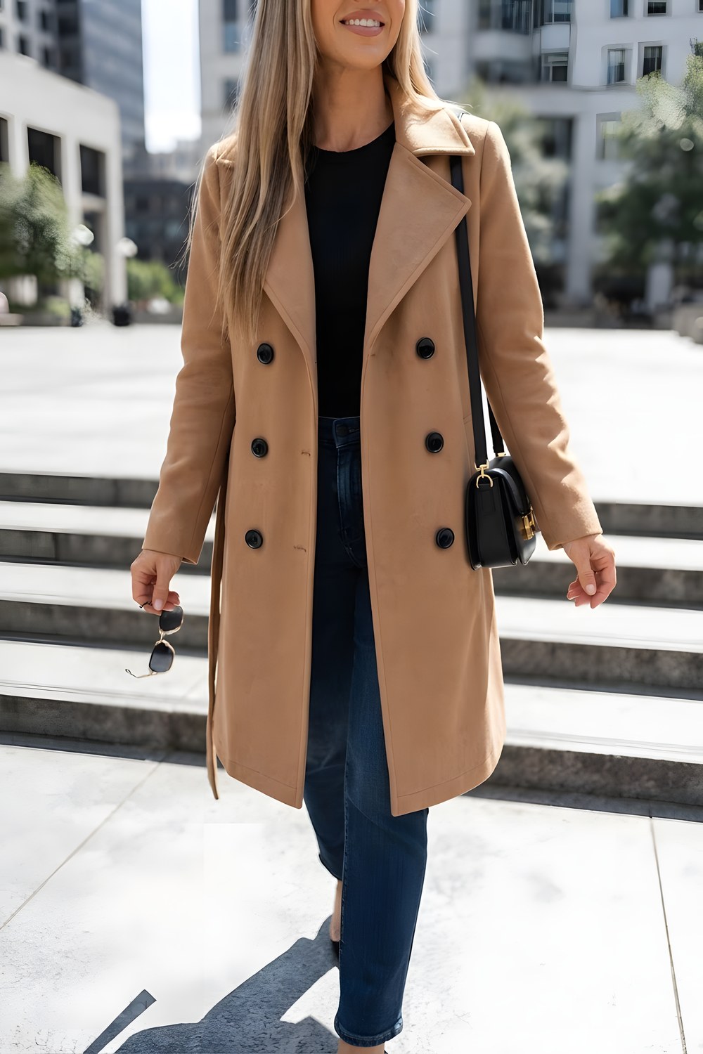The trench coat for the cold walk to the bus stop