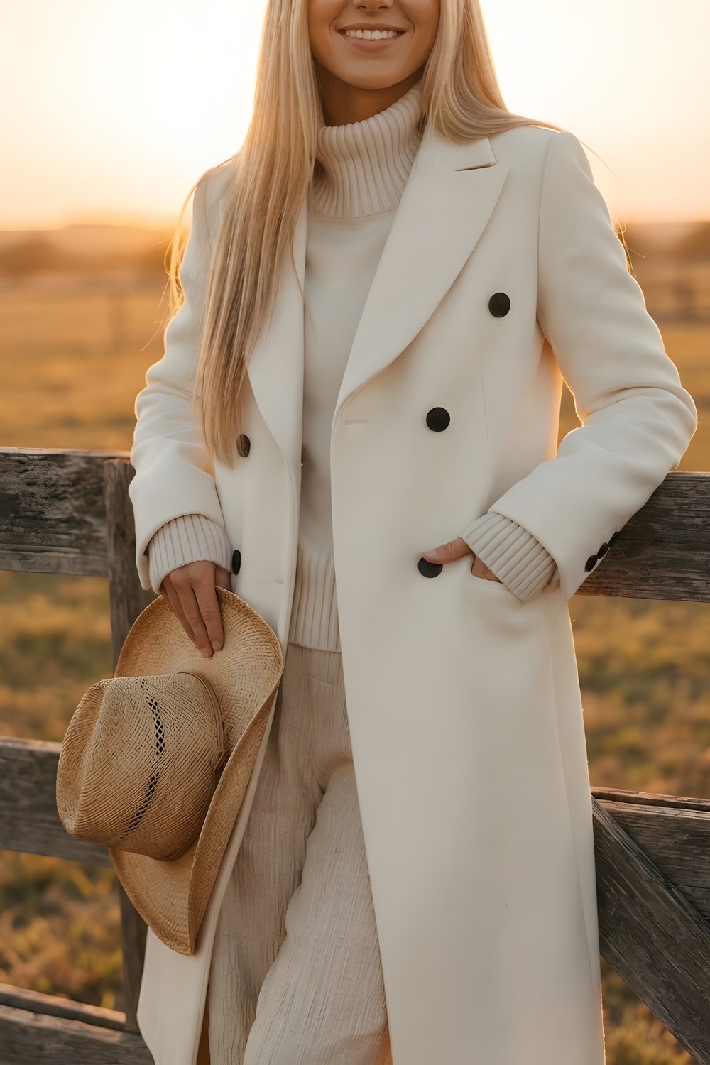 The long coat for the walk to the bus stop in October
