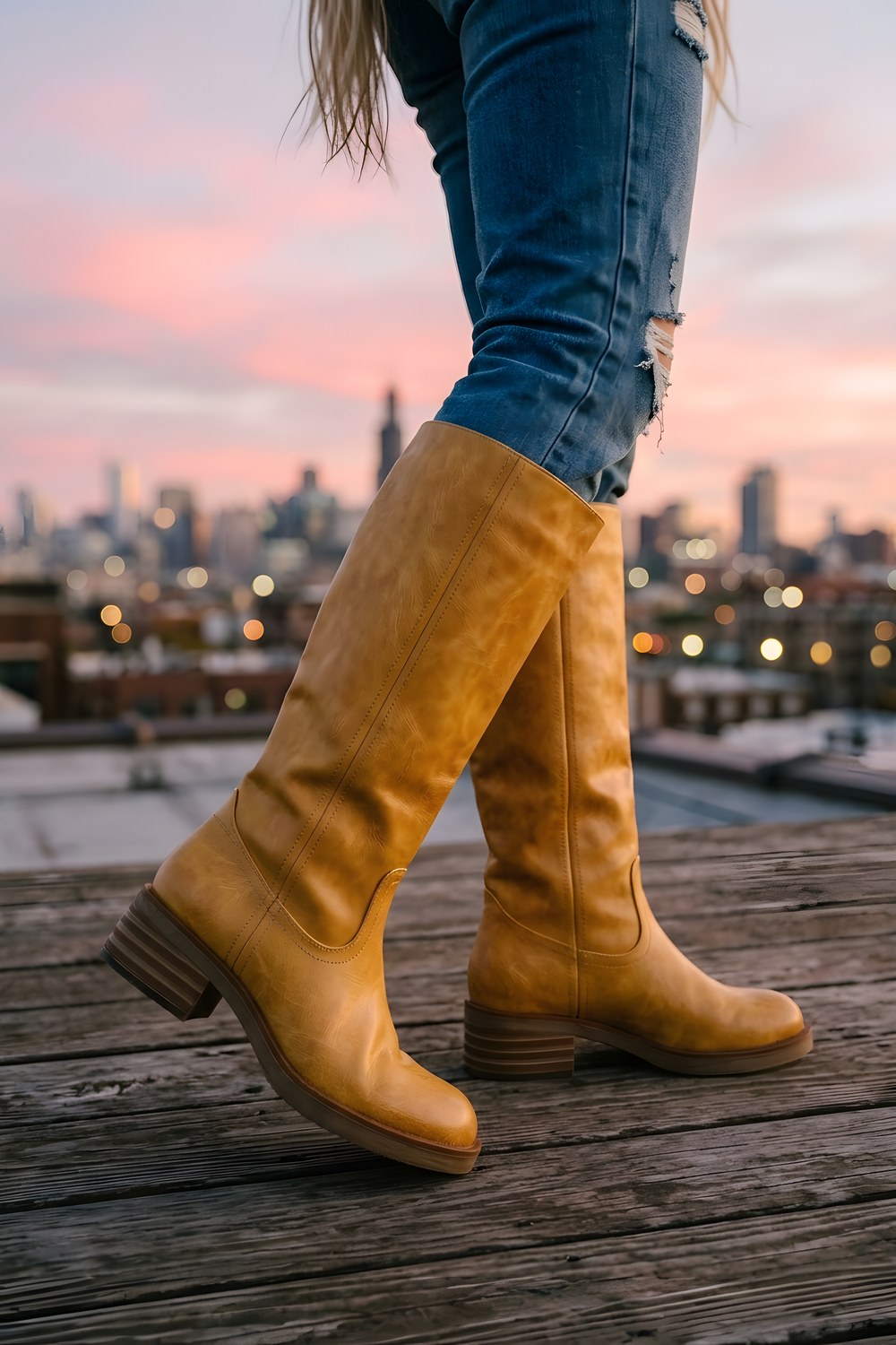 The knee high boots for the morning you run out of outfit ideas