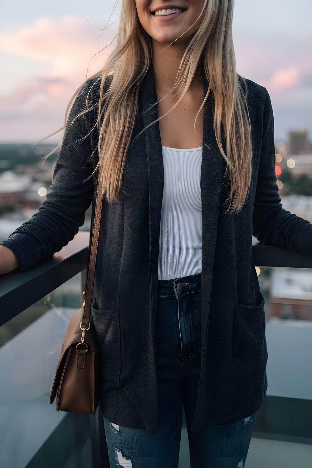 The cardigan for a breezy morning walk