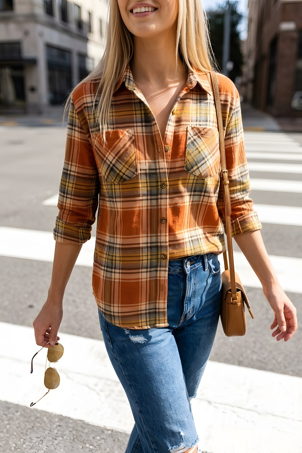 The plaid flannel shirt for a slow Saturday morning