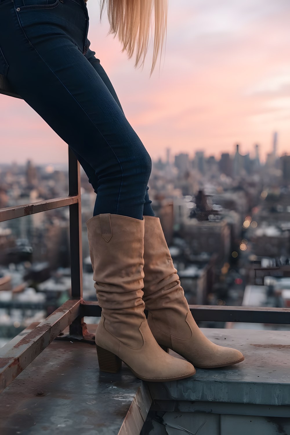 The knee high boots for the first cold walk to work