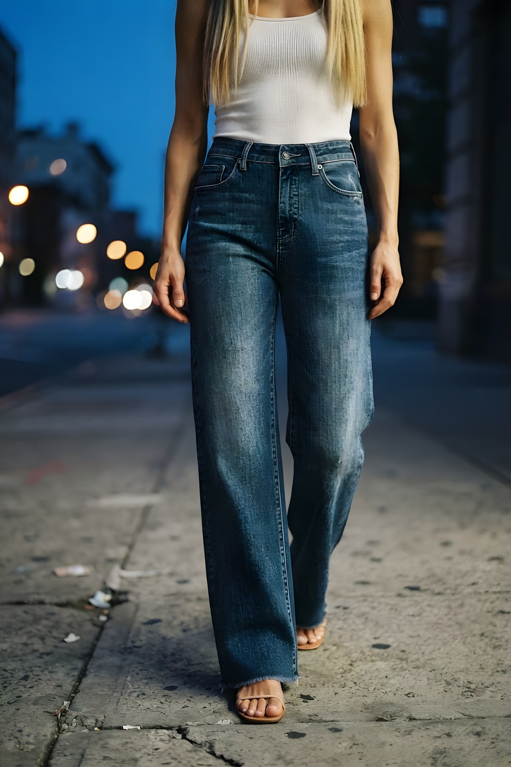 The straight leg jeans for a Saturday full of errands